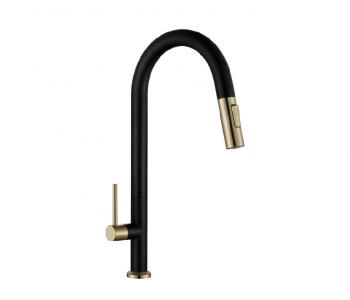 Abagno Pillar Sink Tap With Pull-out Spray LKT-028P-BG