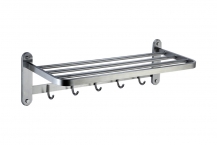Abagno Towel Rack With Hooks TR-6102-ST 